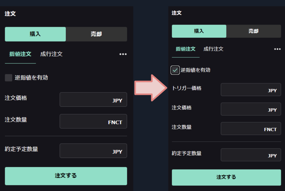 逆指値注文を行うには？ | FAQ/お問い合わせ